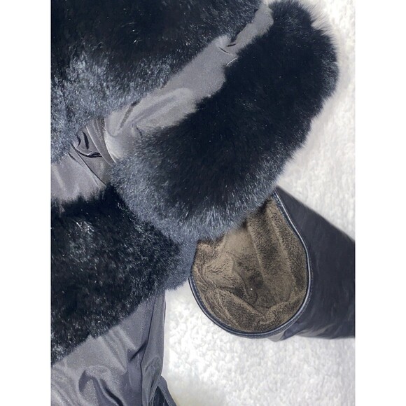 Samuele Cipriani Italian Designer Down Coat Short Sleeve Leather Cuffs Belt 42 6 - Picture 10 of 16